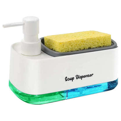 Vestohome Dual Soap and Lotion Dispenser - 2-in-1 Countertop Liquid Pump for Kitchen and Bathroom Organization, 600ml (20.3 oz) Capacity